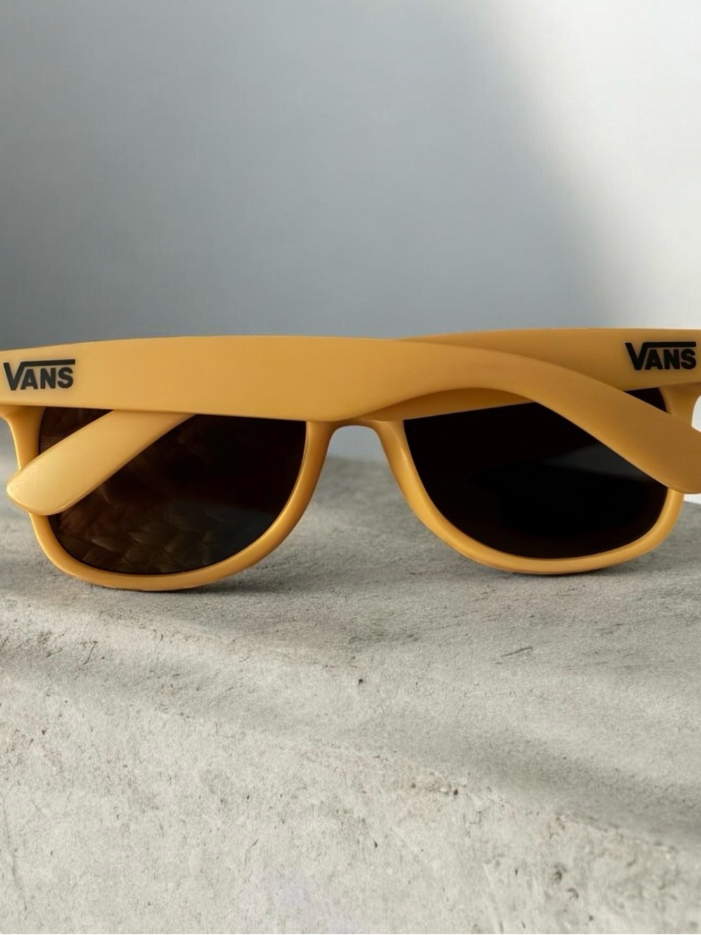 Vans Matte Yellow Wayfarer Sunglasses with Dark Lenses
